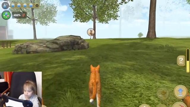 Милана и Ника играют в симулятор Котенка Cat Simmulator