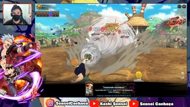 COLOQUEI O KING NO 70, 110 MIL DE PODER DE COMBATE - THE SEVEN DEADLY SINS: GRAND CROSS