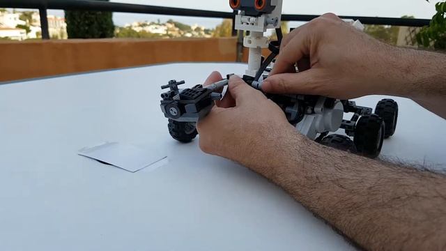 CUSTOM LEGO Curiosity Rover Mars. Robotic arm. Folding смотреть онлайн