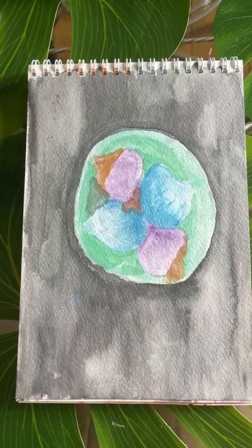 Sky Planet Watercoloring Art shorts