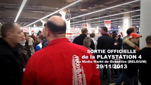 Sortie officielle de la Playstation 4 @ Media Markt Gosselies (29-11-2013)