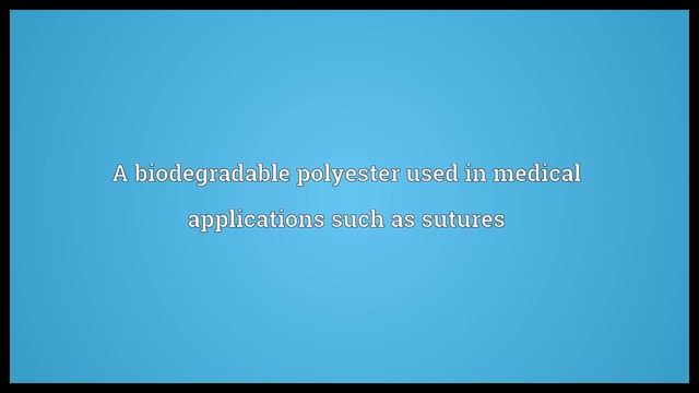 Polycaprolactone Meaning смотреть онлайн