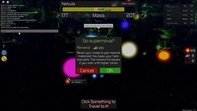 How to go Supernova, in Planet Simulator[Roblox Planet Simulator] смотреть онлайн
