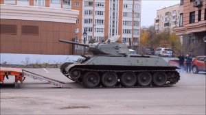 Т-34-76 - погрузка на транспортер