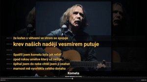 Jaromír Nohavica - Kometa + text, karaoke, lyrics