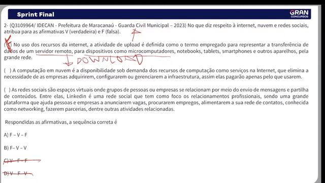 Sprint Final PP CE - Agente Penitenciário | Noções de Informática com Fabrício Melo смотреть онлайн