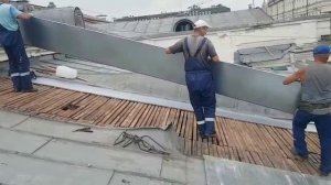 Фальцевая кровля. Укладка покрытия