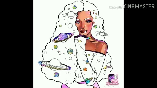 Девотька-Космос  Paint by Number 3