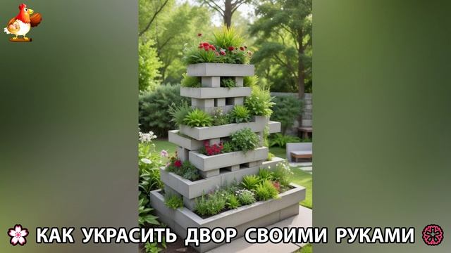 Как украсить двор дома фото идеи (50) 🏡 для дачи и сада своими руками 🌷🪻🌺💮