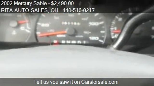 2002 Mercury Sable for sale in Wickliffe, OH 44092 at the R смотреть онлайн