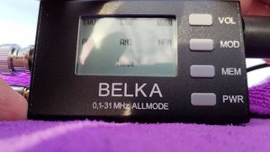 КВ приемник БЕЛКА в полях.