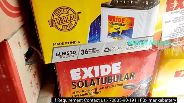 Exide Solar 6LMS20 20AH Battery Price or Warranty смотреть онлайн