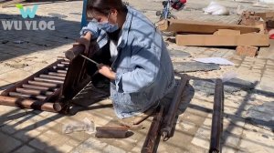 Молодая китайская девушка переделала сад в игровую площадку для своих детей.