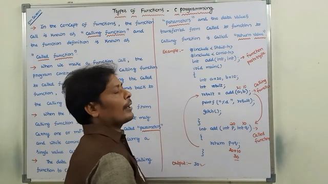 Categories of Function Definitions - C programming || Types of Functions in C || C programming