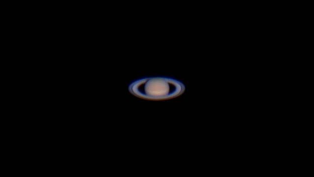 Saturn through my telescope | Cassini division and rings смотреть онлайн