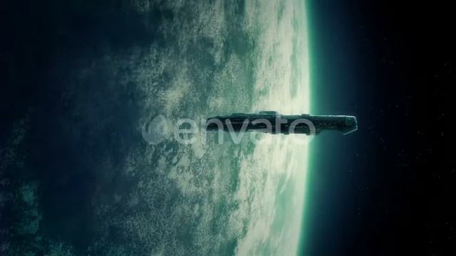 Spaceship Orbits Alien Planet - Download After Effects Templates Project Files