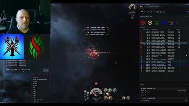 Three Vargurs Mass Drivers (Gallente) Миссия 5 lvl #057 Заработок в космосе смотреть онлайн