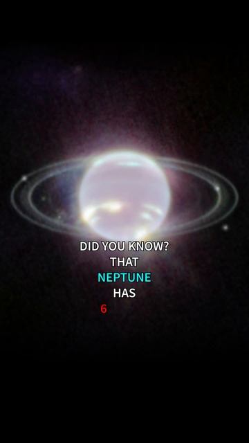 Fact of The Day - Neptune's Rings - #shorts #short #funfacts #facts #factoftheday #neptune #neptune