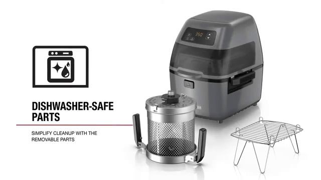 George Foreman Twist 'N Crisp Premium Air Fryer With Bake Rack смотреть онлайн