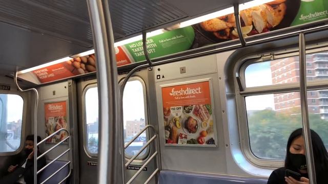 R160 J train battery run to Marcy avenue смотреть онлайн