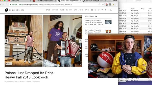 Palace Autumn 2018 Lookbook Reaction смотреть онлайн