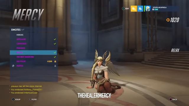 Overwatch: Mercy Emotes