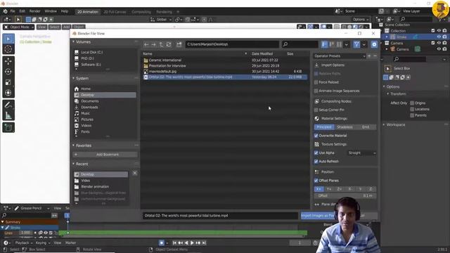 How to import video in Blender 2.93.1 (2D Animation) in Hindi, Important Tips #1 смотреть онлайн