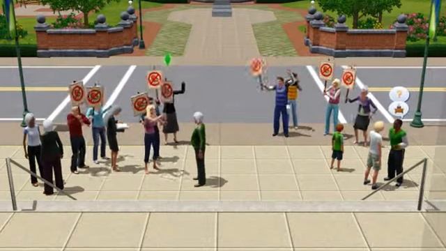 The Sims 3 : City hall protest смотреть онлайн