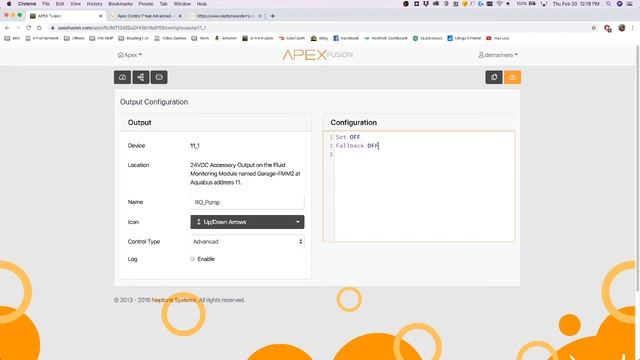 Neptune Systems Apex Tutorials - Programming With the SET and FALLBACK command