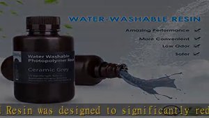ELEGOO Water Washable 3D Printer Resin LCD UV-Curing Resin 405nm Standard Photopolymer Resin for LC
