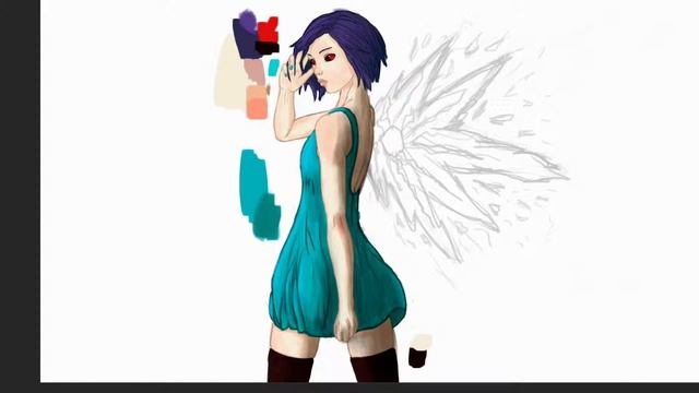 Touka Kirishima (Speedpaint) Touka Kirishima Tokyo Ghoul 霧嶋 董香 東京喰種