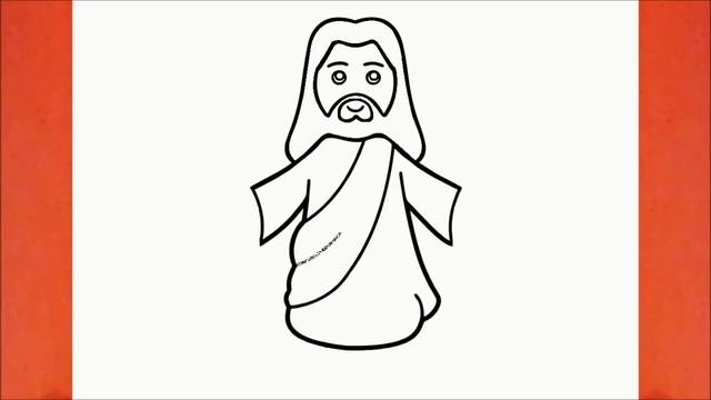 COMO DIBUJAR A JESUCRISTO