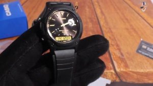 JAM TANGAN CASIO GENERAL AW 49HE 1AVDF / AW-49HE-1AVDF UNBOXING - GROSIRJAMTANGAN.COM