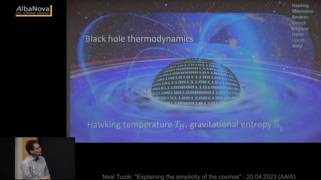 "Explaining the simplicity of the cosmos" - 20.04.2023