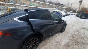 tesla model X после ремонта 1