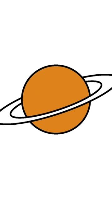 Menggambar Mewarnai Planet Saturnus • How to draw planet Saturn #shorts #saturnus #saturn #space