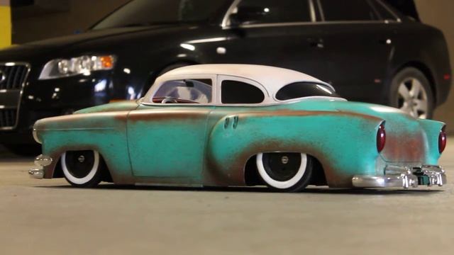 1/6 r/c 1954 Chevy air bags rat rod hot rod kustom gasser drag смотреть онлайн