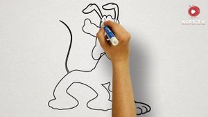 How to Draw Pluto Easy Step by Step | Kids Coloring Pages |
