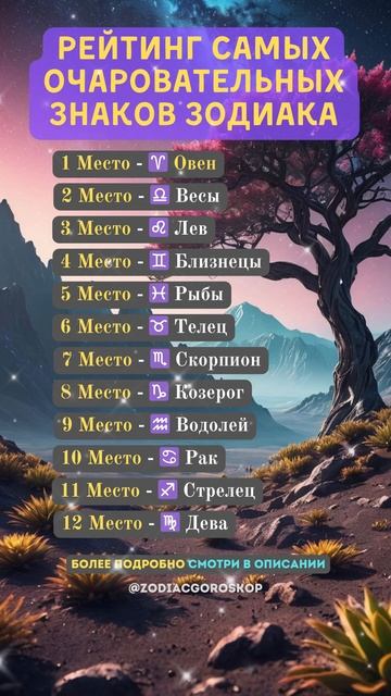 Рейтинг самых очаровательных знаков зодиака смотреть онлайн
