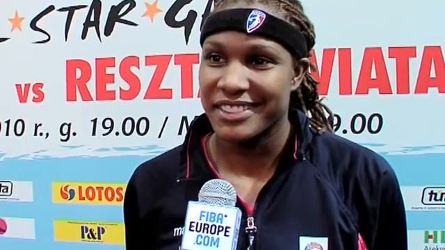 FIBA Euroleague Women All Star Game Gdynia 2010 - Intervista a Rebekkah Brunson смотреть онлайн