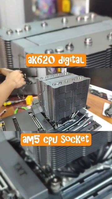 Deepcool AK620 Digital AM5 CPU Socket Installation👌@DEEPCOOL1996 #deepcool #ak620digital #shorts смотреть онлайн