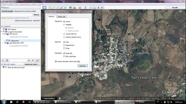 Importar desde GPS en Google Earth смотреть онлайн