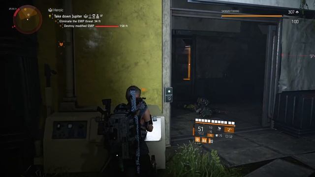 The Division 2: Jupiter Manhunt Heroic Solo Flawless 0 Deaths PT. 1