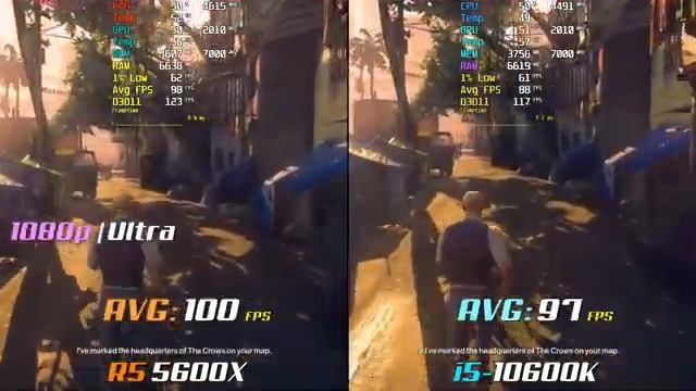 Тест Ryzen 5 5600X VS i5 10600K Тест в 10 играх в стоке 2080Ti смотреть онлайн