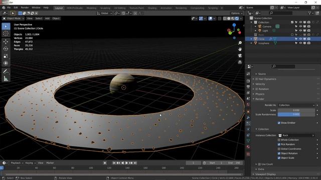 How to make Realistic Saturn Planet in blender 2.91  Eevee Tutorial