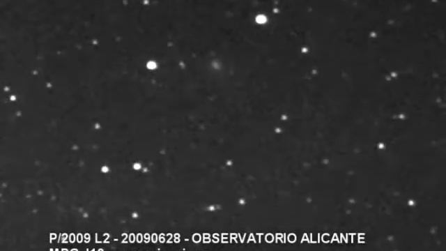 Cometa P/2009 L2 en time lapse смотреть онлайн