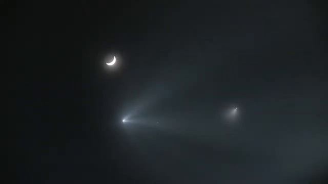 «НЛО атакует»: безумно красивый запуск ракеты Falcon 9 напугал местных жителей смотреть онлайн