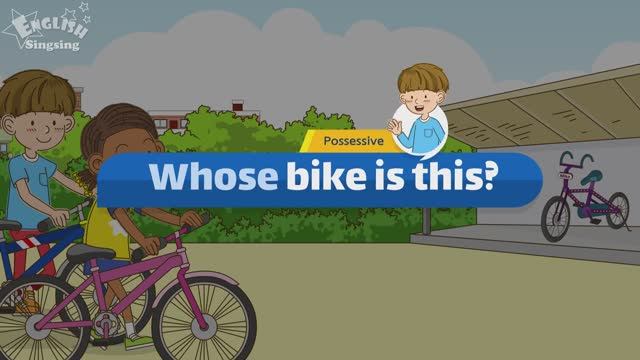 A0-A1 Whose Bike Is This? Чей это велосипед?  Притяжательный падеж в английском языке.