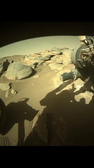 Martian rocks seen from Perseverance rovor