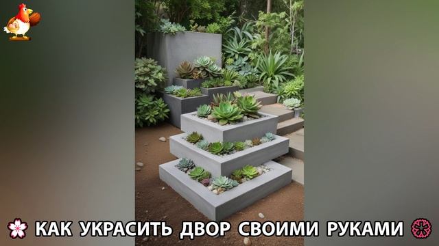 Как украсить двор дома фото идеи (47) 🏡 для дачи и сада своими руками 🌷🪻🌺💮